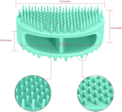 Dog Brush & Cat Brush, Soft Silicone Dog Grooming Brush, Pet Bath & Massage Brush for Cats and Dogs with Short or Long Hair, Cat Slicker Shedding Hair Brush for All Pet Sizes