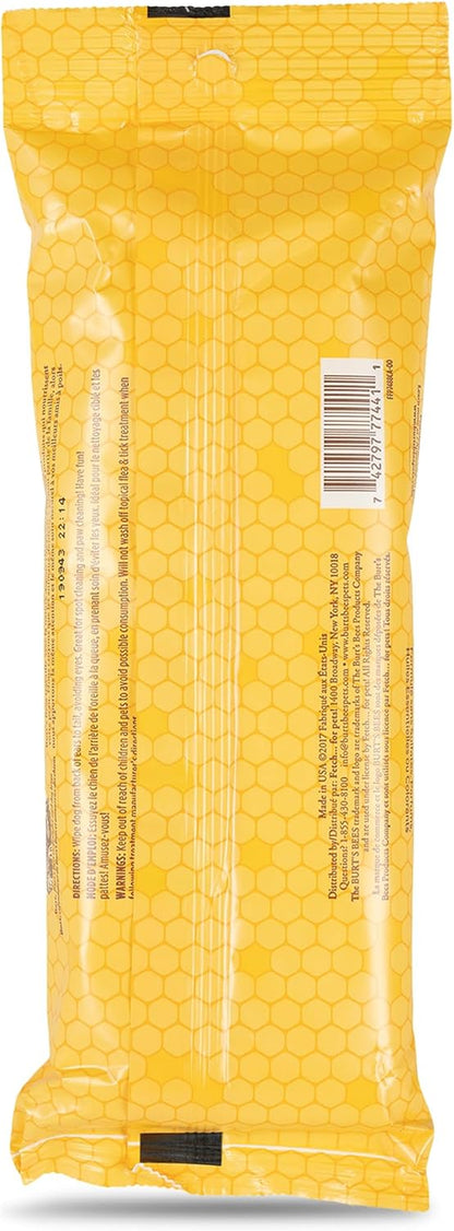 Burt'S Bees for Dogs Multipurpose Grooming Wipes, 50 Ct - Puppy and Dog Wipes for All Purpose Grooming - Burts Bees Wipes, Pet Wipes for Dogs, Puppy Wipes, Dog Face Wipes, Paw Wipes